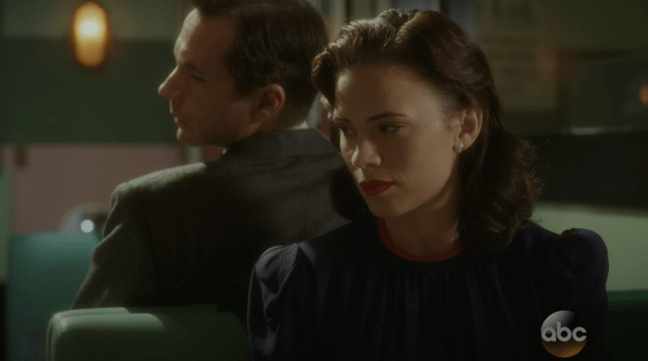Hayley Atwell as Peggy Carter & James D'Arcy as Edwin Jarvis in 'Agent Carter'
