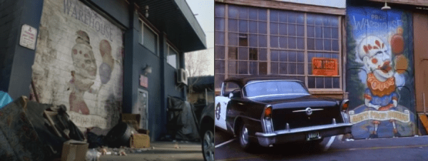 They even came pretty close on the artwork for the door of the Trickster's prop warehouse.