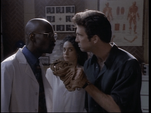 His germ phobia is not a joke though. He will only shake hands if he is wearing a baseball glove.